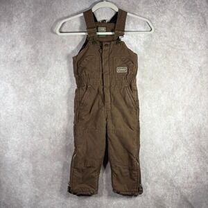 C.E. Schmidt Bib Overalls Toddler Size 2T Brown Insulated Canvas Outdoor